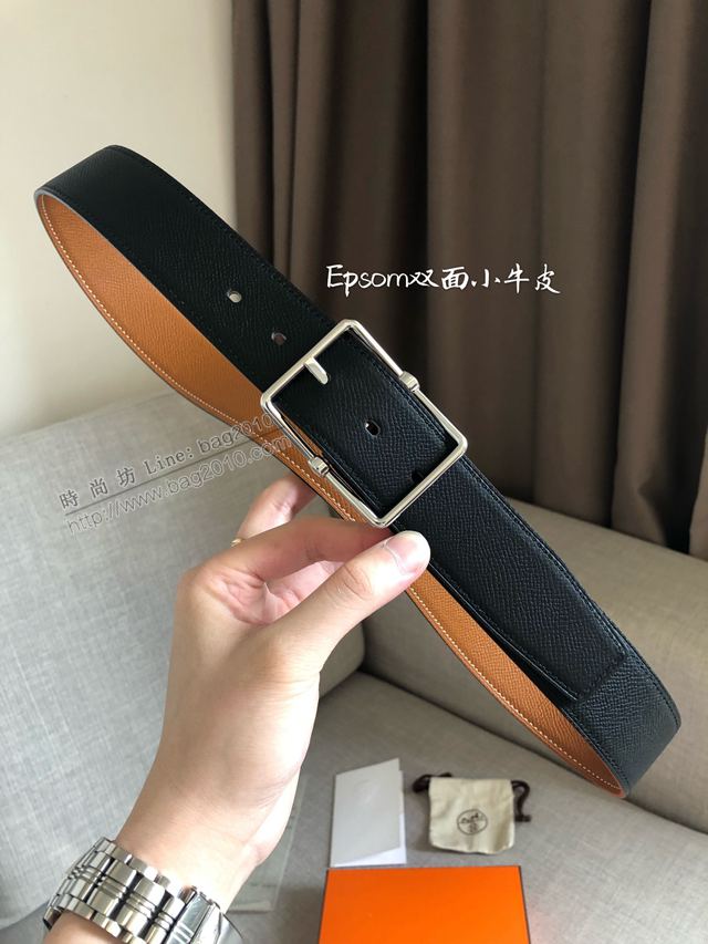 Hermes皮帶 官網同步 2019秋冬季最新款 愛馬仕togo小牛皮雙面皮腰帶  xfp2069